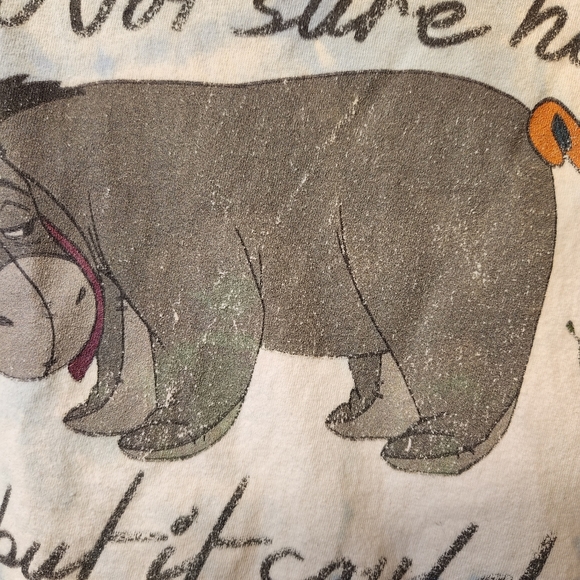 Disney Eeyore "Could be worse." Altered Bleached t-shirt - Picture 5 of 5